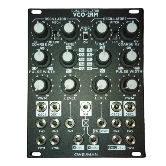 Cwejman VCO-2RM Matte Black