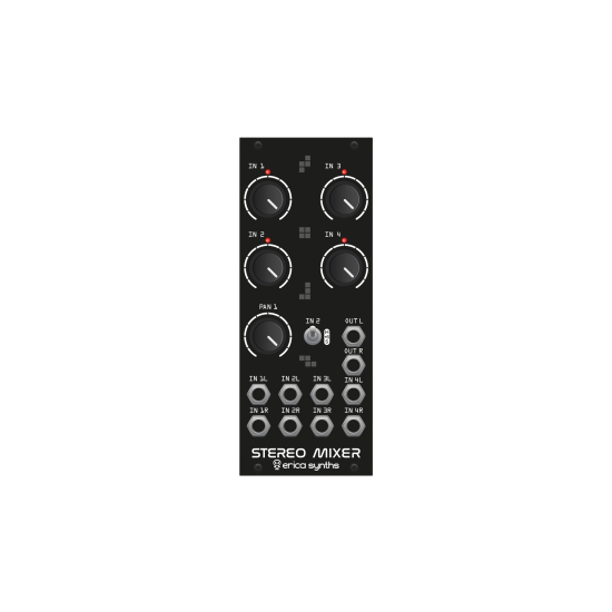 Erica Synths Drum Stereo Mixer Black