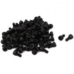 Screw M3 6MM for modular HEX Black 100 PIECES